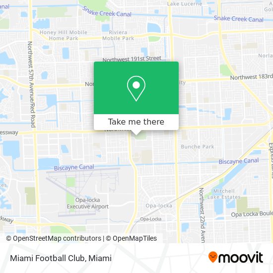 Miami Football Club map