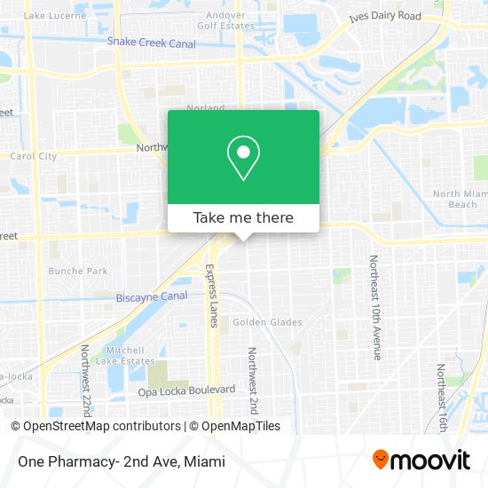 Mapa de One Pharmacy- 2nd Ave