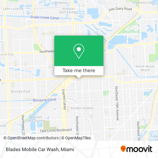 Mapa de Blades Mobile Car Wash