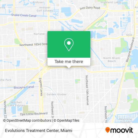 Mapa de Evolutions Treatment Center