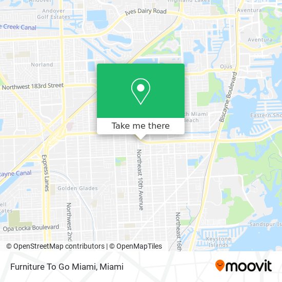 Mapa de Furniture To Go Miami