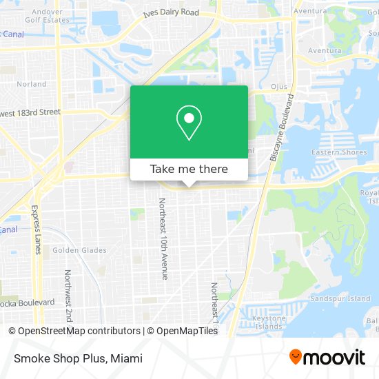 Smoke Shop Plus map