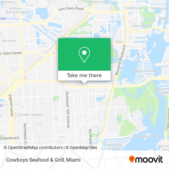 Cowboys Seafood & Grill map