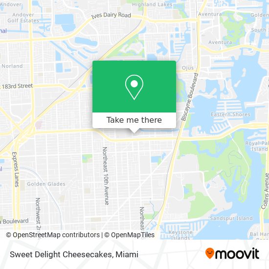 Sweet Delight Cheesecakes map