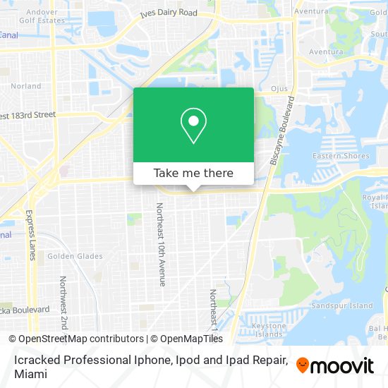 Mapa de Icracked Professional Iphone, Ipod and Ipad Repair