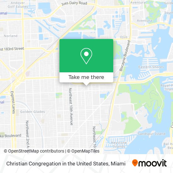 Mapa de Christian Congregation in the United States