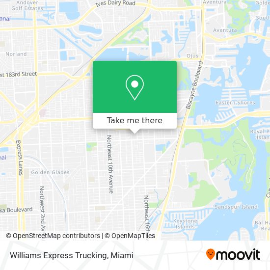 Mapa de Williams Express Trucking