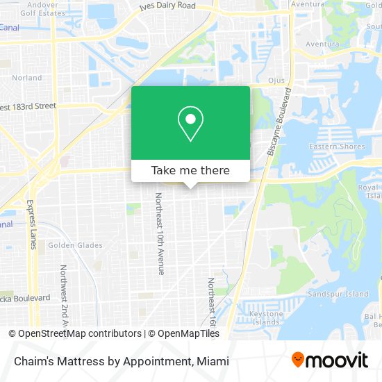 Mapa de Chaim's Mattress by Appointment