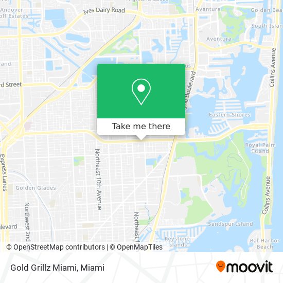 Mapa de Gold Grillz Miami