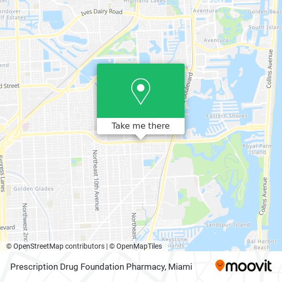 Mapa de Prescription Drug Foundation Pharmacy