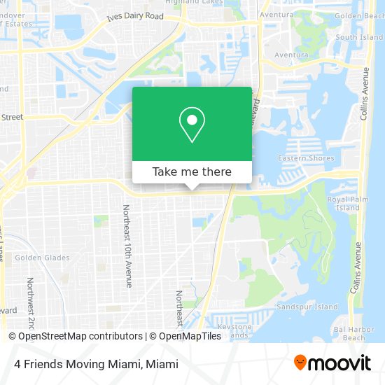 Mapa de 4 Friends Moving Miami