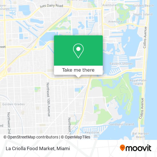 Mapa de La Criolla Food Market