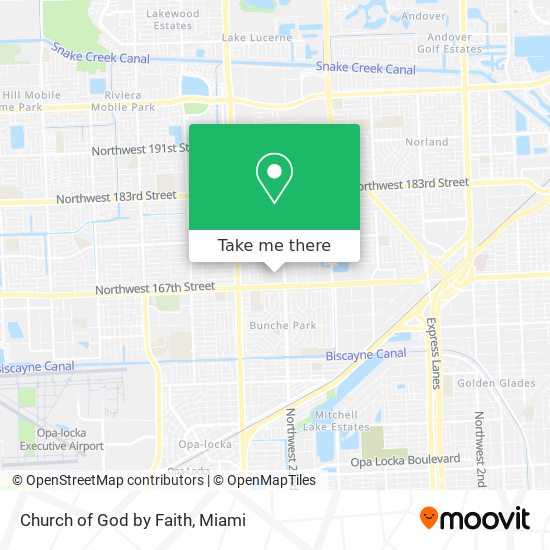 Church of God by Faith map