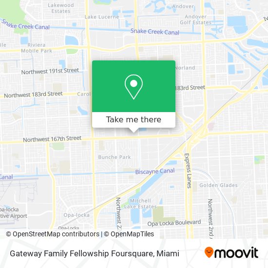 Mapa de Gateway Family Fellowship Foursquare