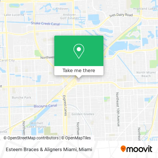 Esteem Braces & Aligners Miami map