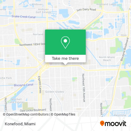 Konefood map