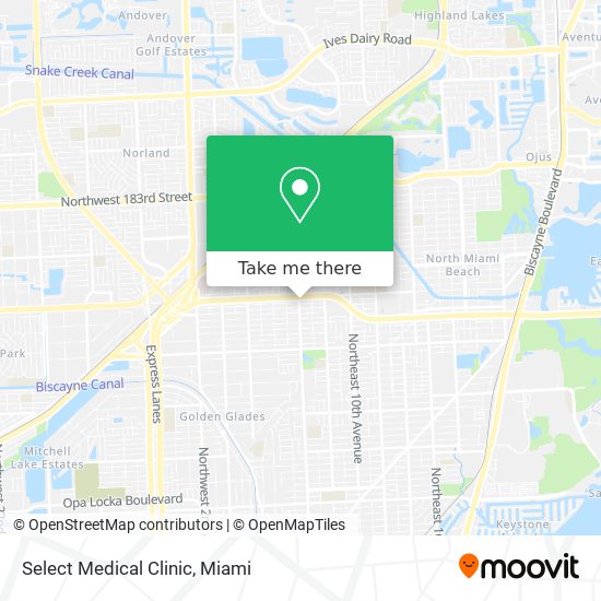 Select Medical Clinic map