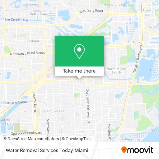 Mapa de Water Removal Services Today