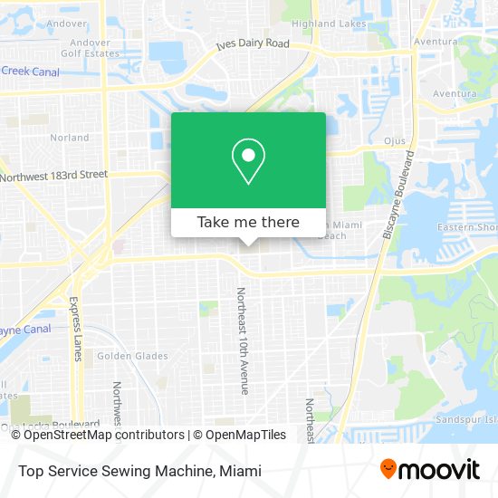 Top Service Sewing Machine map