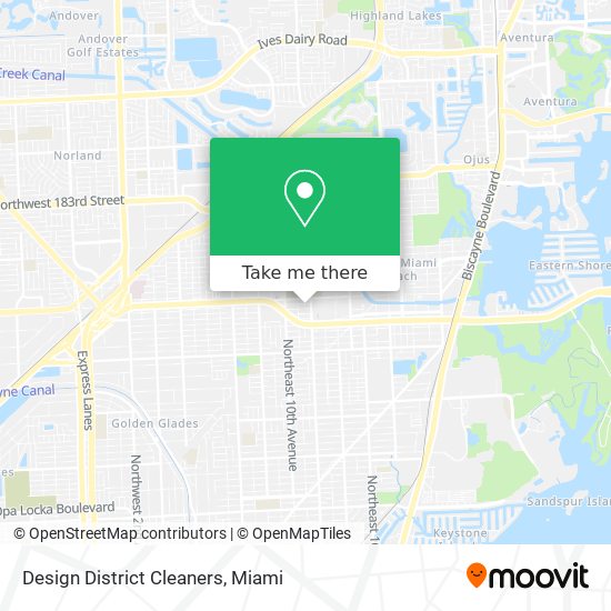 Design District Cleaners map