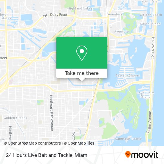 24 Hours Live Bait and Tackle map
