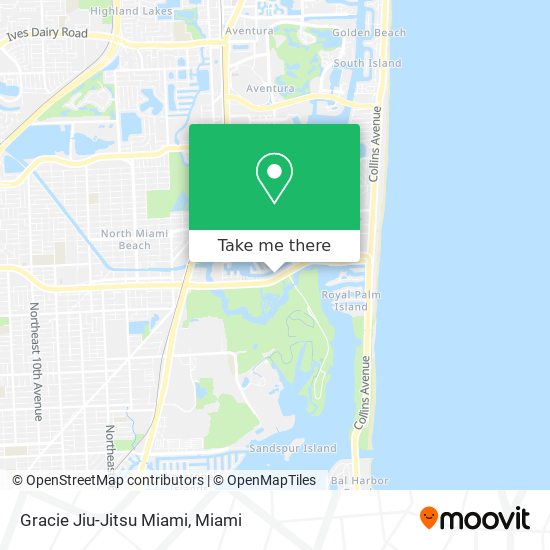 Mapa de Gracie Jiu-Jitsu Miami