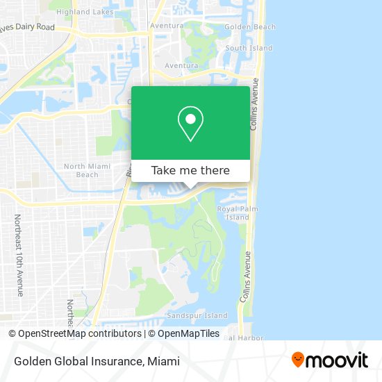 Mapa de Golden Global Insurance