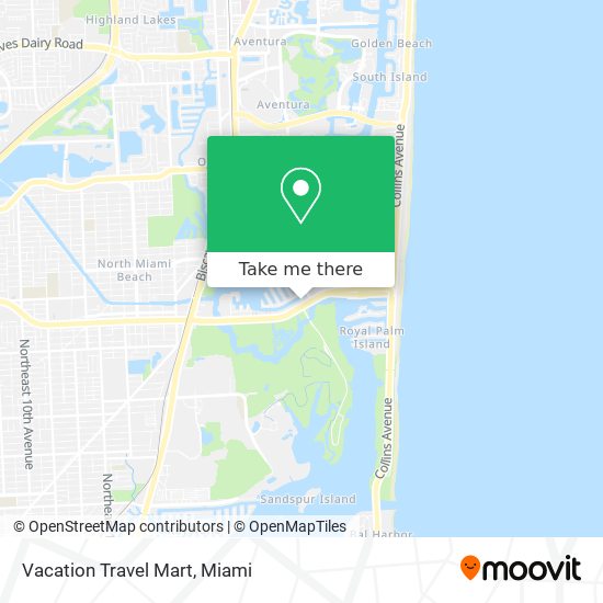 Vacation Travel Mart map