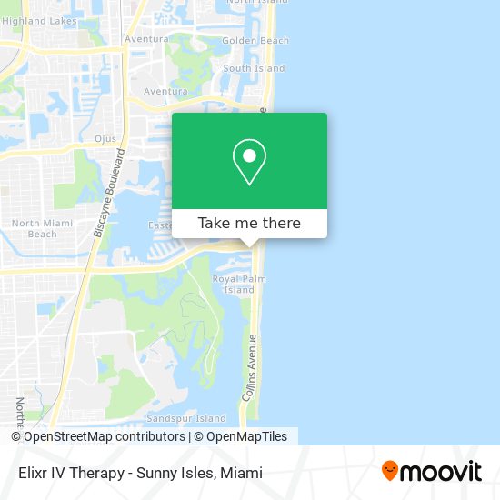 Mapa de Elixr IV Therapy - Sunny Isles