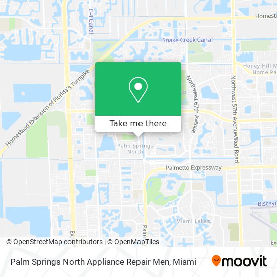 Mapa de Palm Springs North Appliance Repair Men