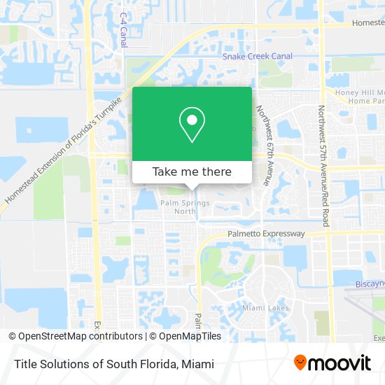 Title Solutions of South Florida map