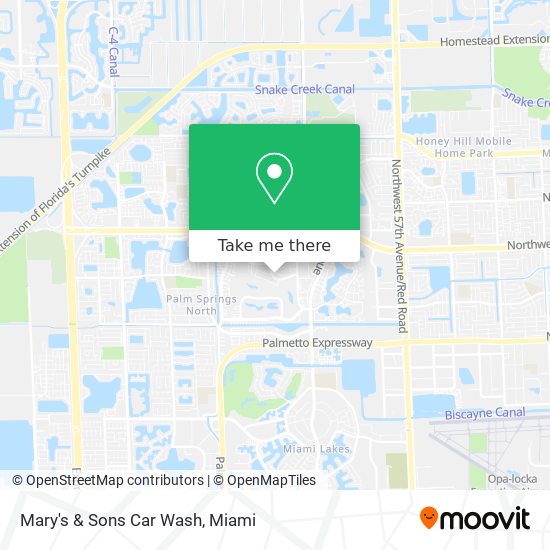Mapa de Mary's & Sons Car Wash