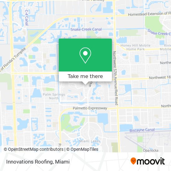 Innovations Roofing map