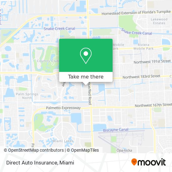 Direct Auto Insurance map