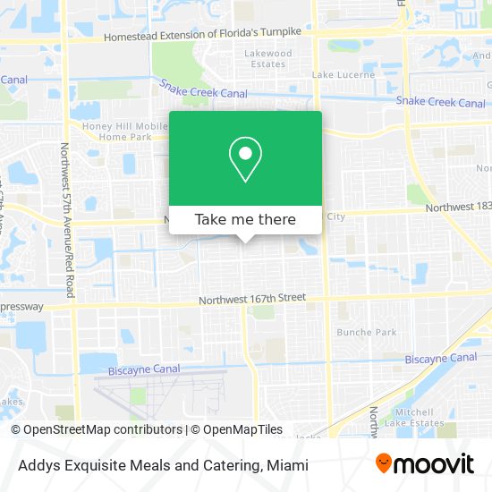 Mapa de Addys Exquisite Meals and Catering