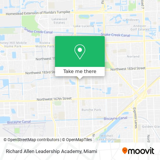 Richard Allen Leadership Academy map