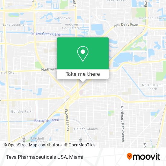 Teva Pharmaceuticals USA map