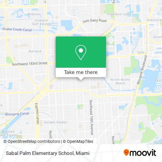 Sabal Palm Elementary School map