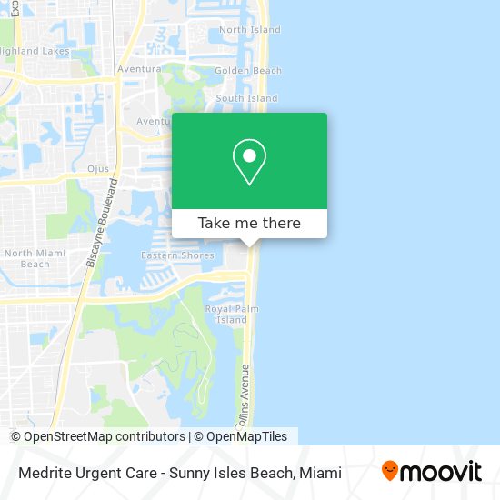 Medrite Urgent Care - Sunny Isles Beach map