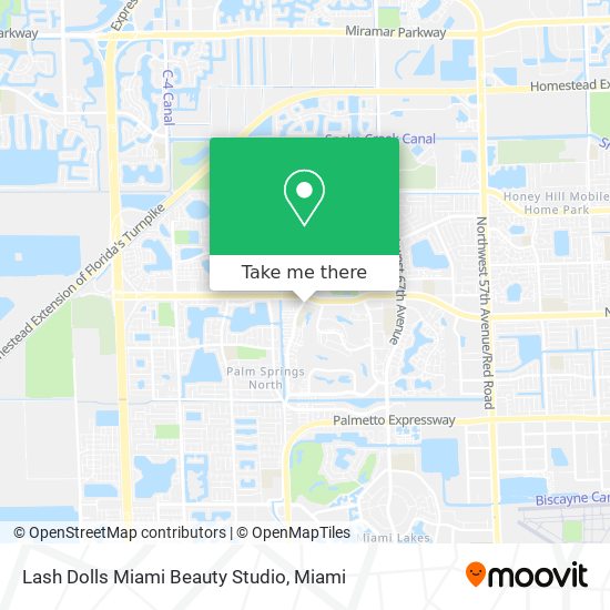 Mapa de Lash Dolls Miami Beauty Studio