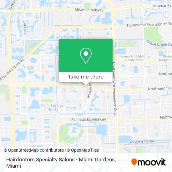 Hairdoctors Specialty Salons - Miami Gardens map