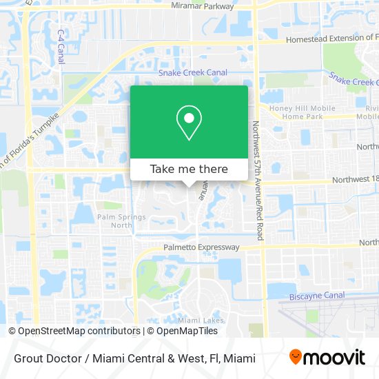 Grout Doctor / Miami Central & West, Fl map