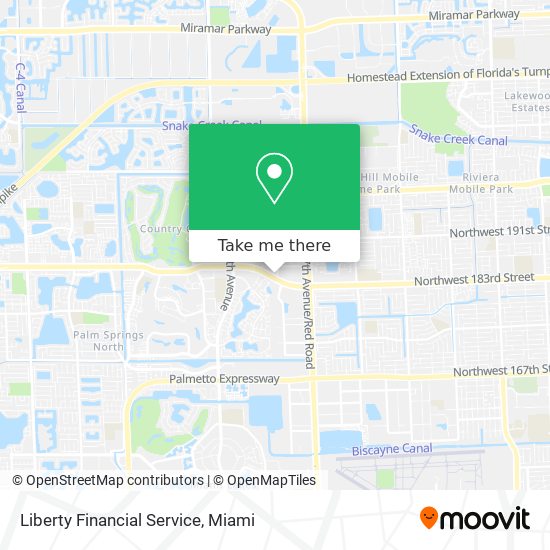 Mapa de Liberty Financial Service