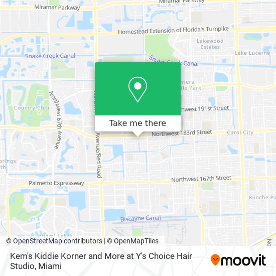 Mapa de Kem's Kiddie Korner and More at Y's Choice Hair Studio