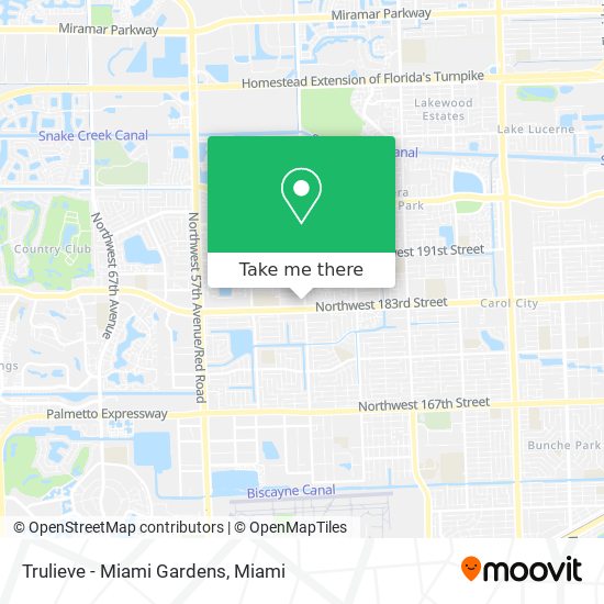 Trulieve - Miami Gardens map