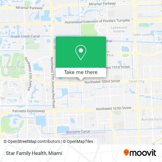 Star Family Health map