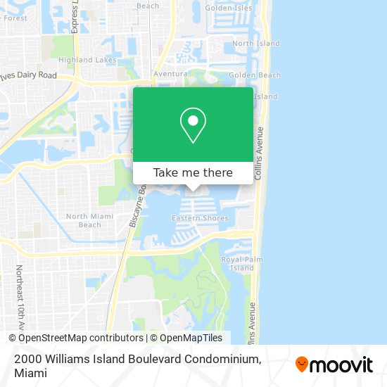 Mapa de 2000 Williams Island Boulevard Condominium