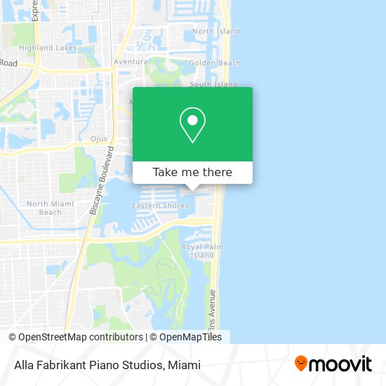Alla Fabrikant Piano Studios map