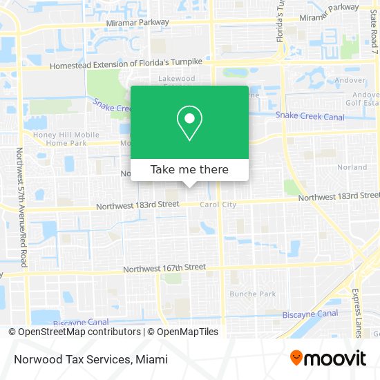 Mapa de Norwood Tax Services