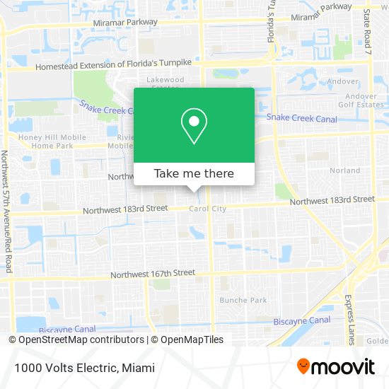 Mapa de 1000 Volts Electric